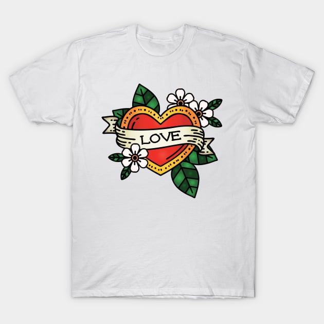 Love T-Shirt by OctoberArts